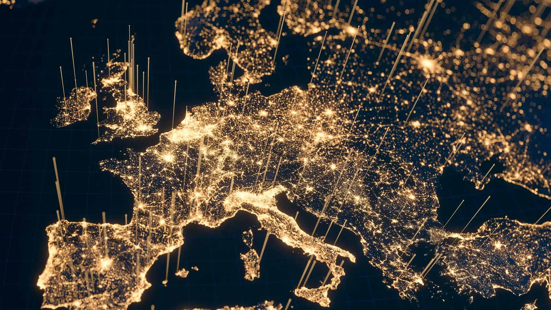 Ein Bild von einem modernen beigen Mietshaus mit Balkonen.